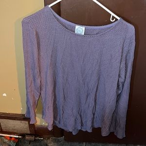 Worn once, waffle shirt with button accents on back